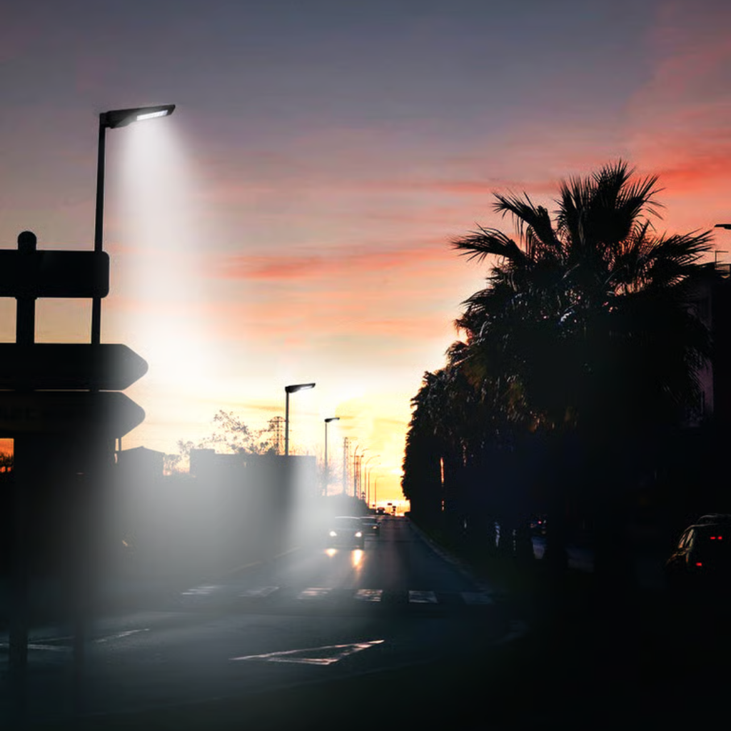 Luminaria Solar Alumbrado Publico c/sensor 120°/≤12mts 40W/4800Lm IP65 4000°K