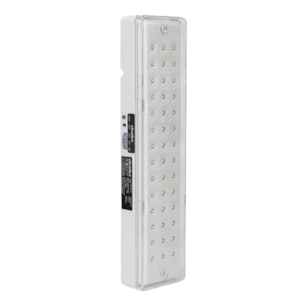Luminaria Aut. 42 Led's blancos de alto brillo - Batería de Litio Ion - Ultra Slim -   Autonomía 15/9Hs. - 2 niveles de iluminación 