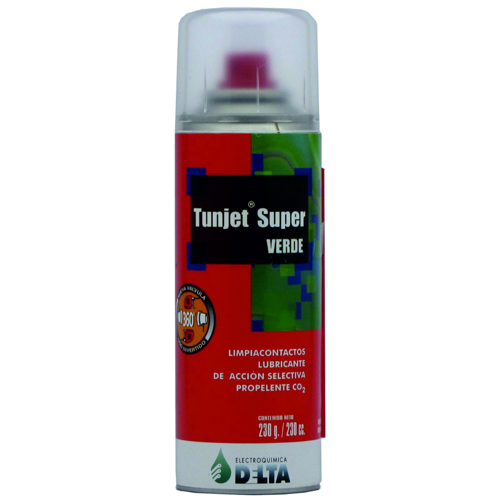 Tunjet Super VERDE, con propelente CO2  230cc / 230g
