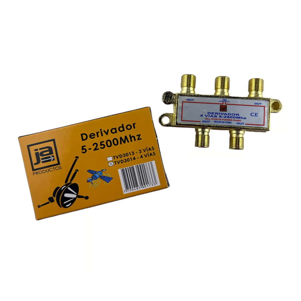 REPARTIDOR 5-2500MHZ 4VIAS TV 75 OHMS COMPLETO