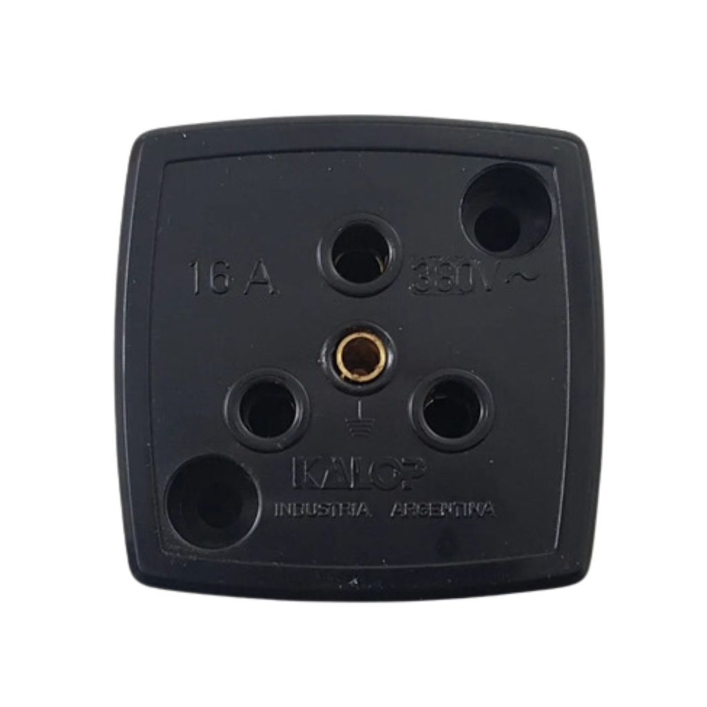 Toma industrial 3p 16A c/Tierra Kalop gris