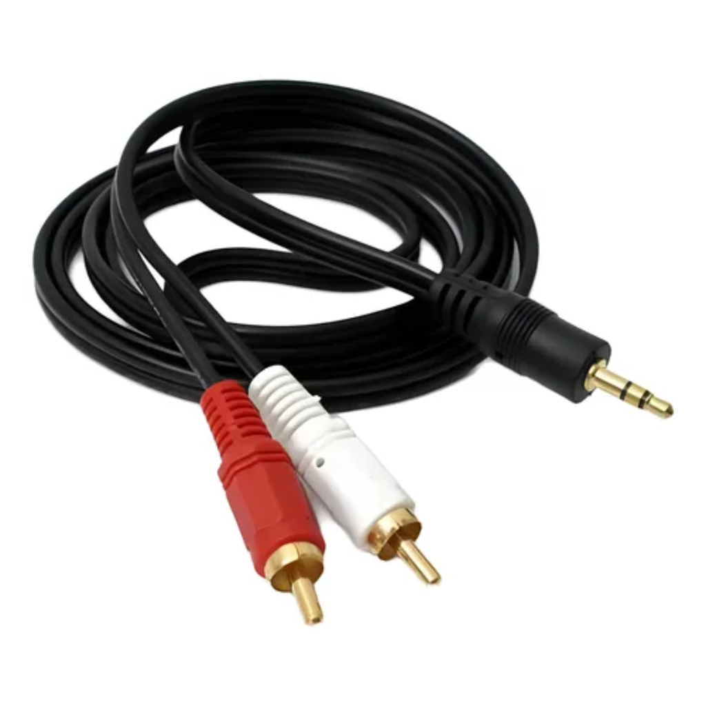 CABLE 1 PLUG 3.5 MACHO STEREO A 2 RCA MACHO
