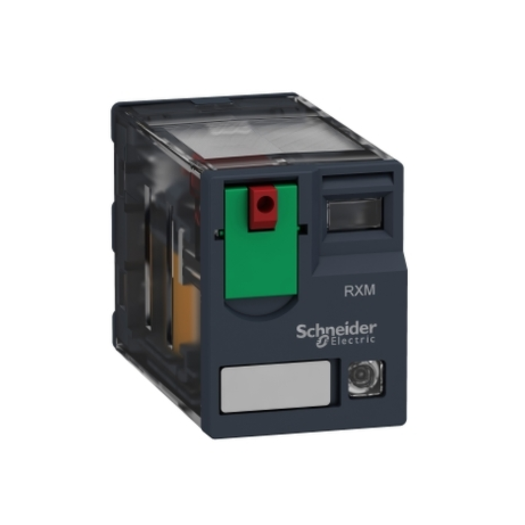 Relé miniatura, 6A, 4NANC, 24VAC, con led