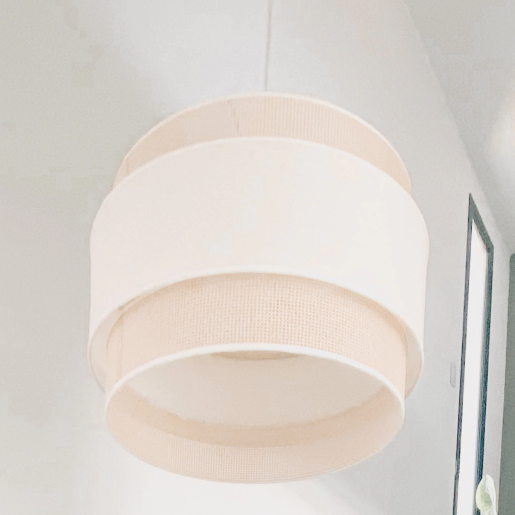 NERVO LAMPARA VAT ESTERILLA Y LIENZO NATURAL 45X29