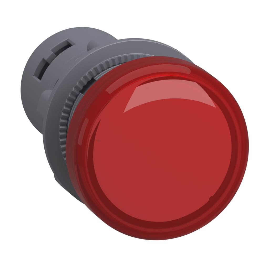 Piloto luminoso plástico monolítico Rojo, Led 24VAC/DC