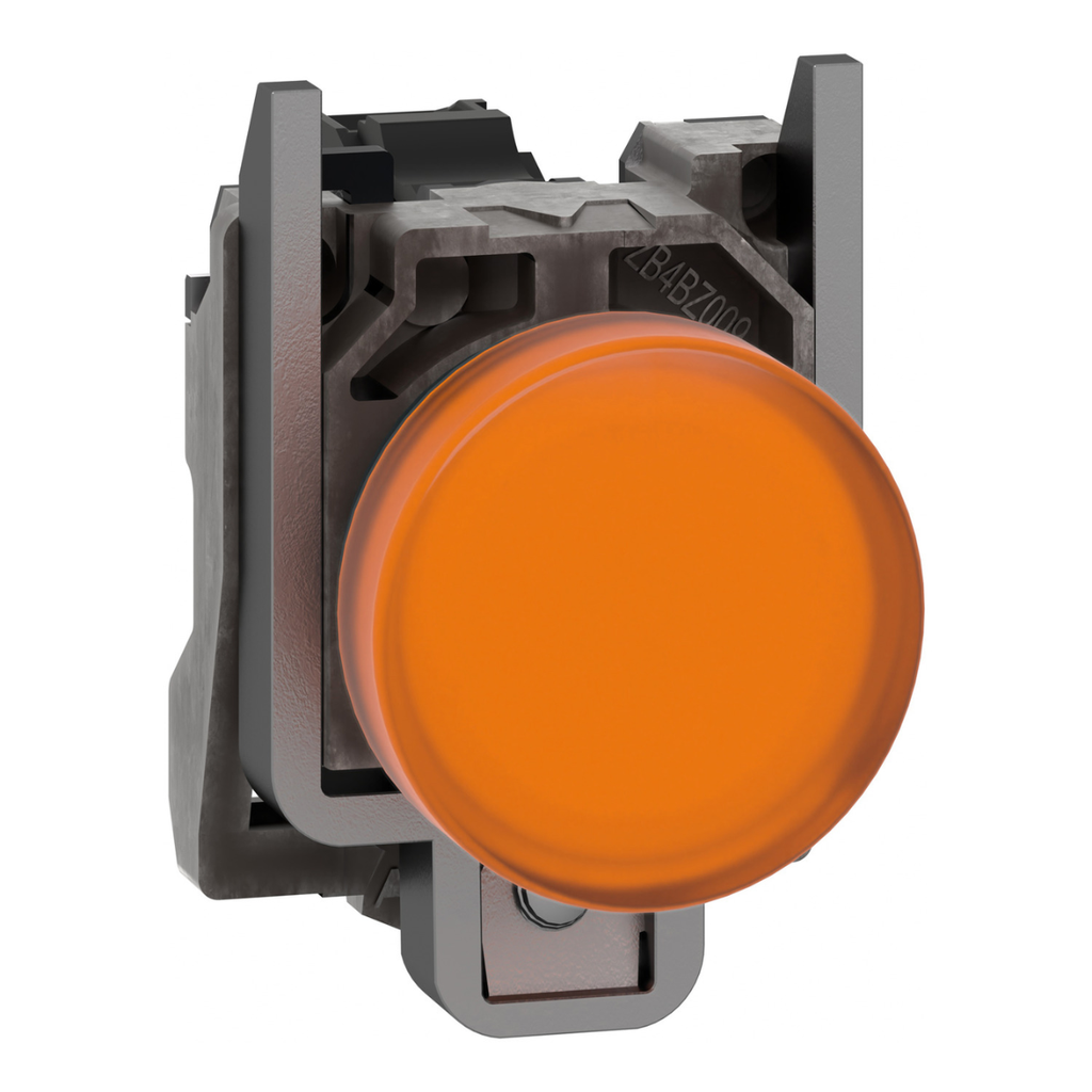 Piloto luminoso, metálico , Amarillo, led 24VAC/DC