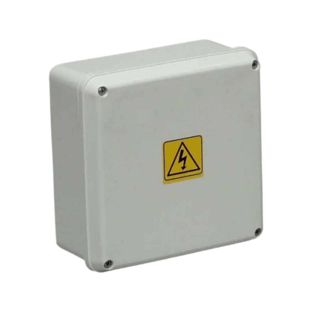 Cajas de Paso Plasticas blancas de Exterior de Superficie interior:150 x 150 x 76 mm Exterior:165 x 165 x 81 mm