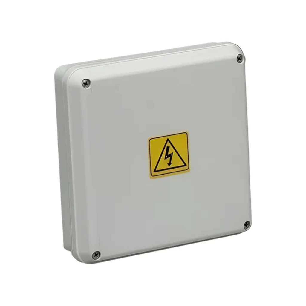 Cajas de Paso Plasticas blancas de Exterior de Superficie interior:150 x 150 x 44 mm Exterior:165 x 165 x 50 mm