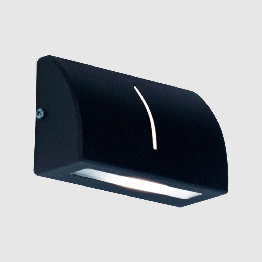 Aplique difusor "MONACO" 1xG-9 (97x62x38mm.) NEGRO TEXT