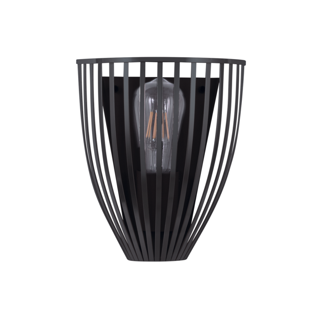 Aplique "VERA" ( Ancho 195 H: 245 mm.) NEGRO BRILLOSO