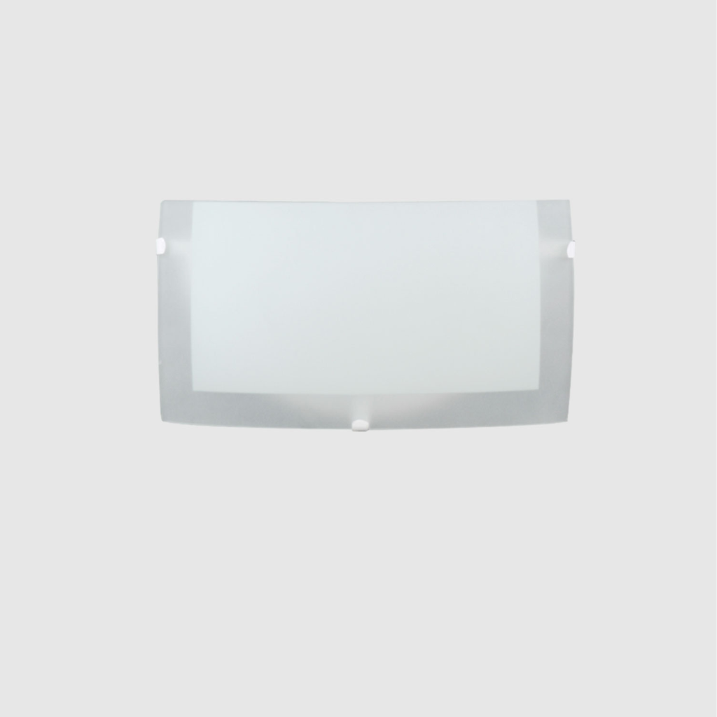 Aplique difusor "BARI" (26x14 cm c/base blanca) BLANCO