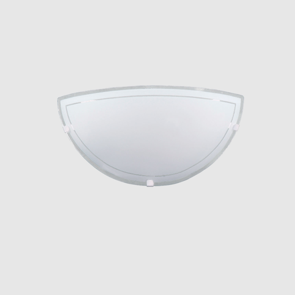 Dis-Aplique difusor "VERONA" (dia. 26 cm c/base bla) BLANCO