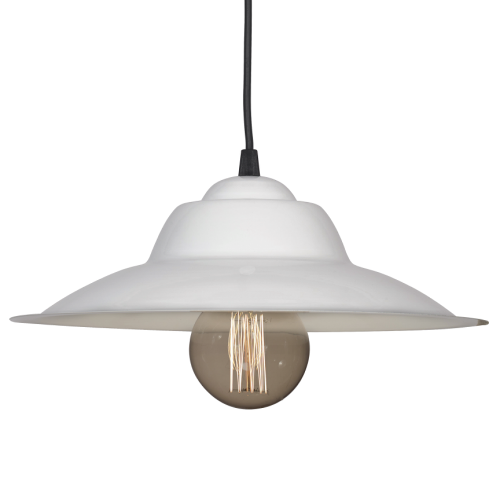 Colgante de chapa dia. 32 cm. blanco BLANCO