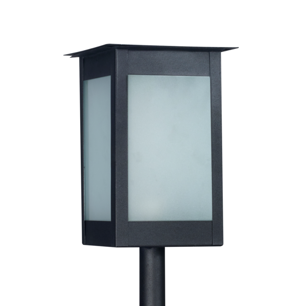 Farol poste de hierro colonial mediano (170x330mm) NEGRO TEXT