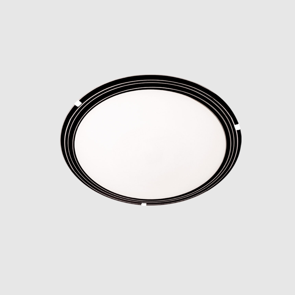 Plafón "PARIS" (Ø 30 cm c/base blanca) BLANCO