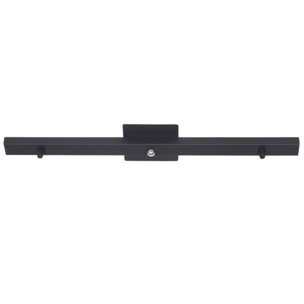 Regleta p/colgante de 2 luces s/cable(586x35x17mm) NEGRO TEXT