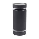 Aplique Bidireccional Ext Oval Negro GU10 Al