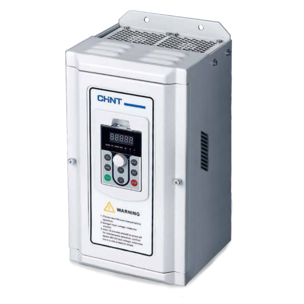 VARIADOR DE VELOCIDAD CHINT NVF2G-22/TS4; ALIM.: TRIFÁSICA 380V; IN: 45A; POT: 22KW