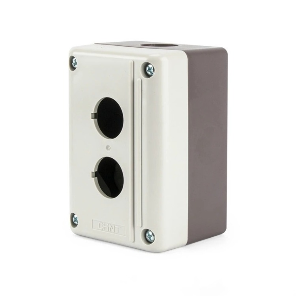 CAJA VACÍA GRIS CHINT NPH-20 - 2 ORIFICIOS 22 MM IP65