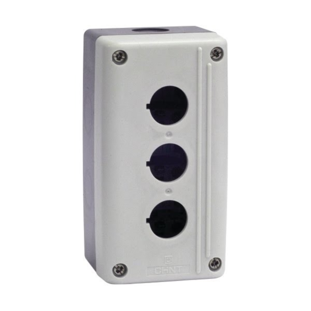 CAJA VACÍA GRIS CHINT NPH-30 - 3 ORIFICIOS 22 MM IP65