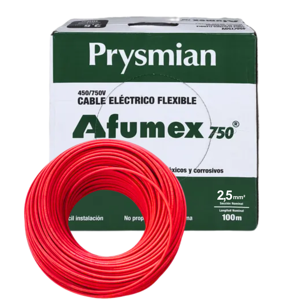 Cable unipolar LH 2,50 mm² Rojo Prysmian