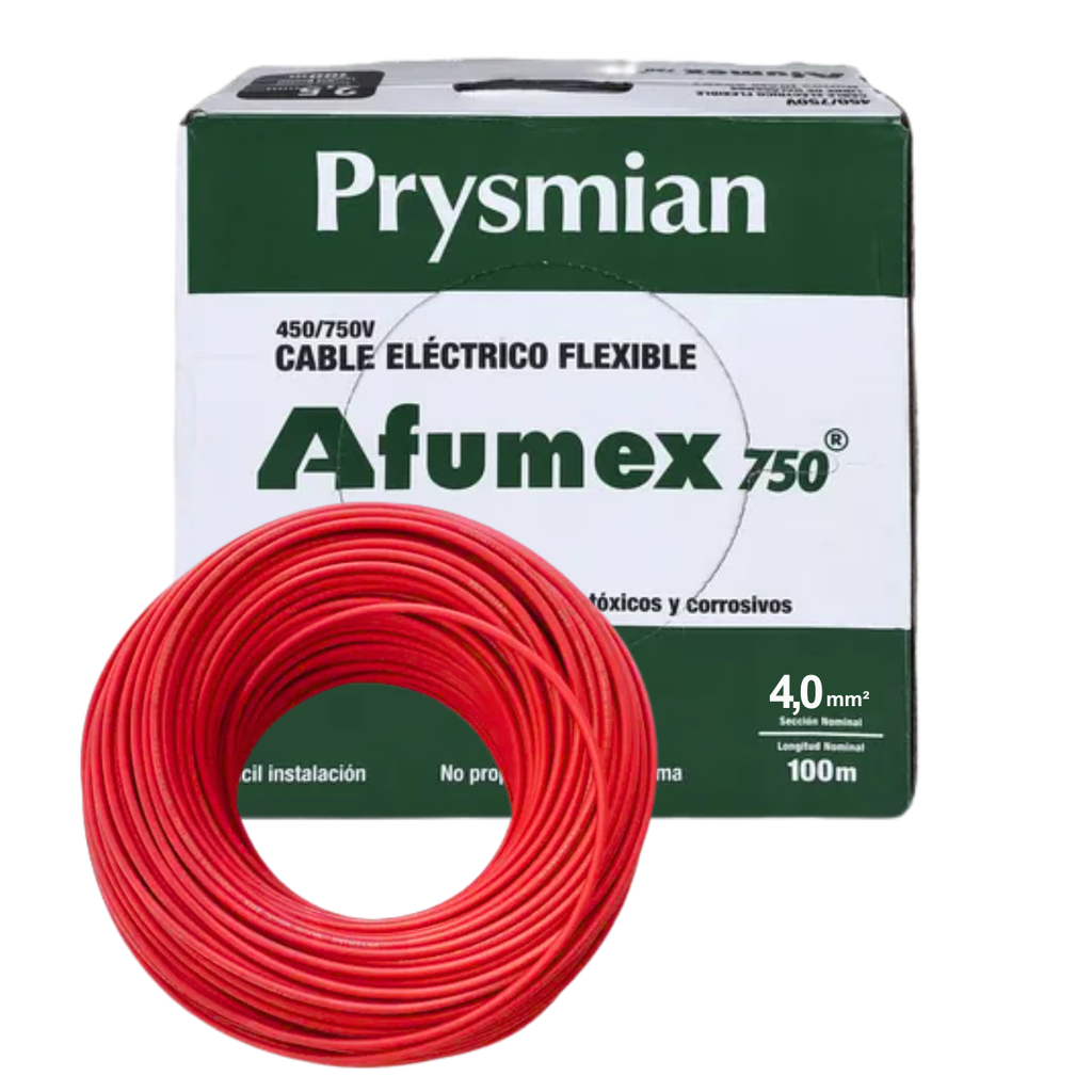 Cable unipolar LH 4 mm² Rojo Prysmian