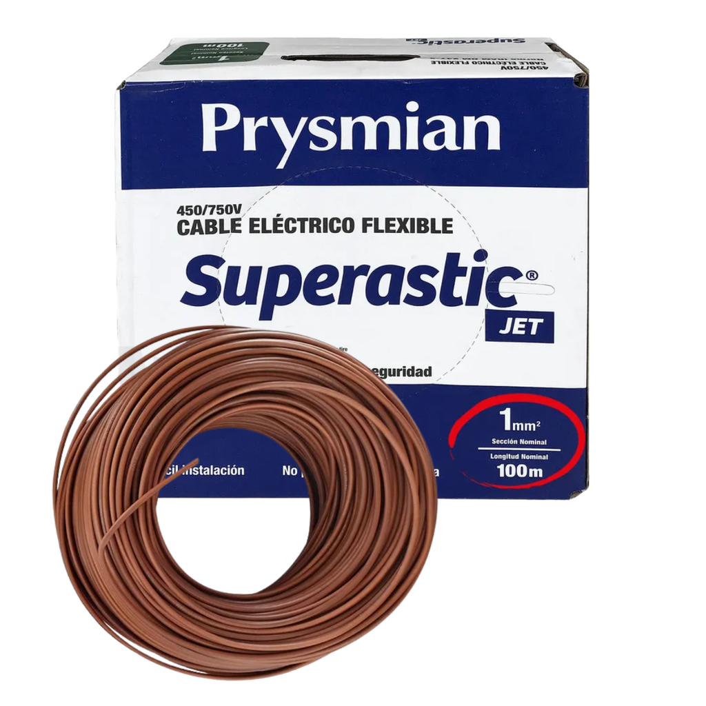 Cable unipolar 1 mm Marron Prysmian