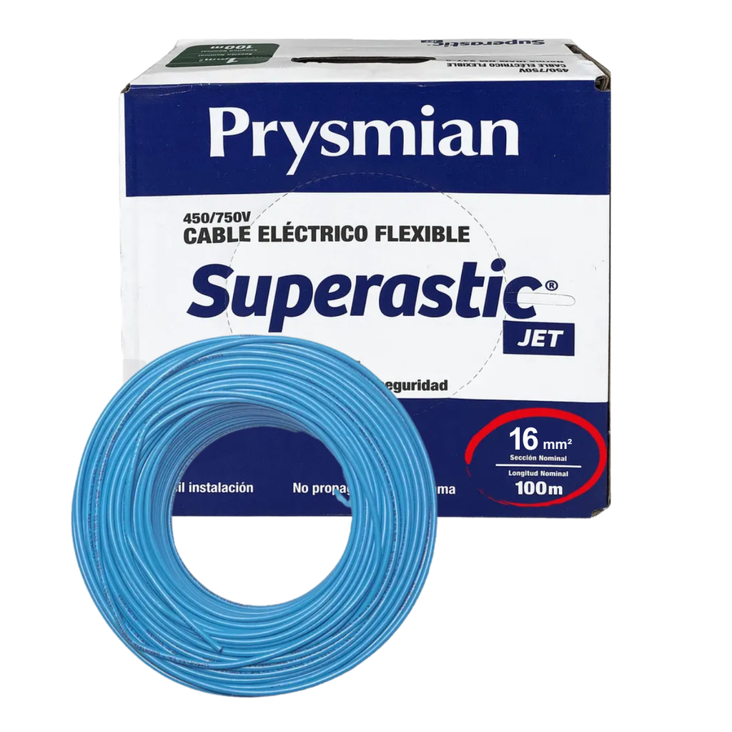 Cable unipolar 16 mm Celeste Prysmian