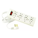 PROLONGADOR DE 4 TOMAS BLANCO C/CABLE 3,00 MTS.