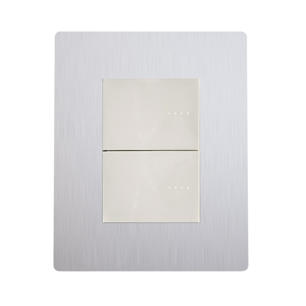 TAPA SERIE ARTE ALUMINIO C/DIST.GRIS