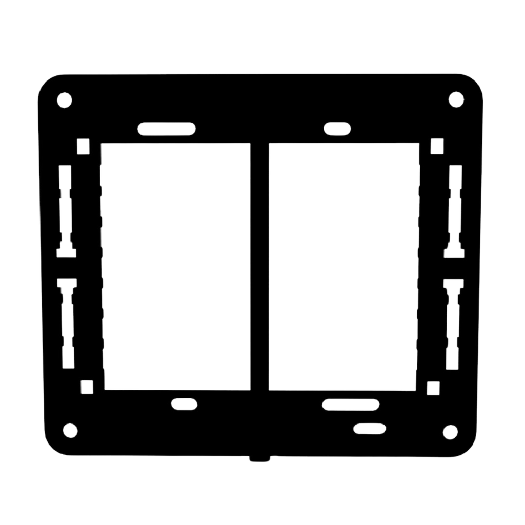 BASTIDOR PARA TAPA BAUHAUS - DOBLE P/ 8 MODULOS