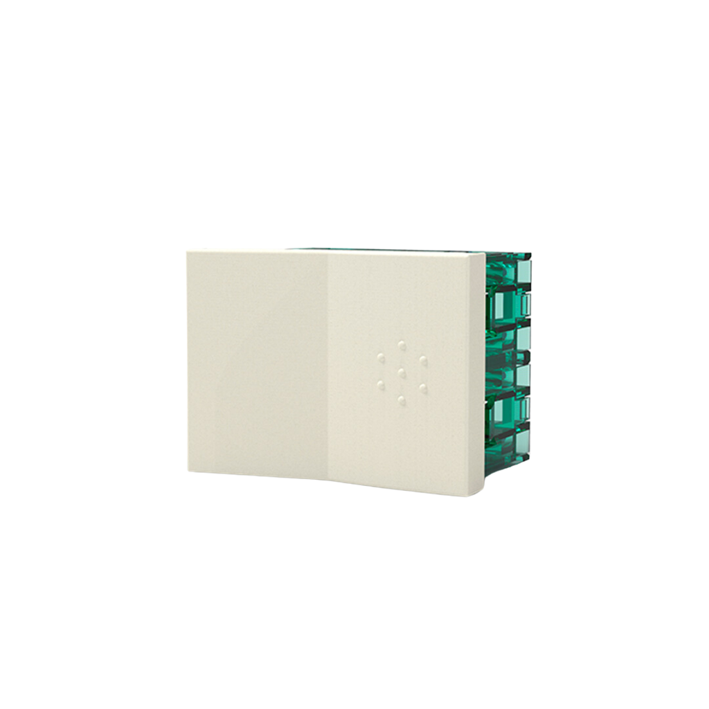 MODULO INTERRUPTOR BIPOLAR 4 VIAS, SIGLO XXII - BLANCO