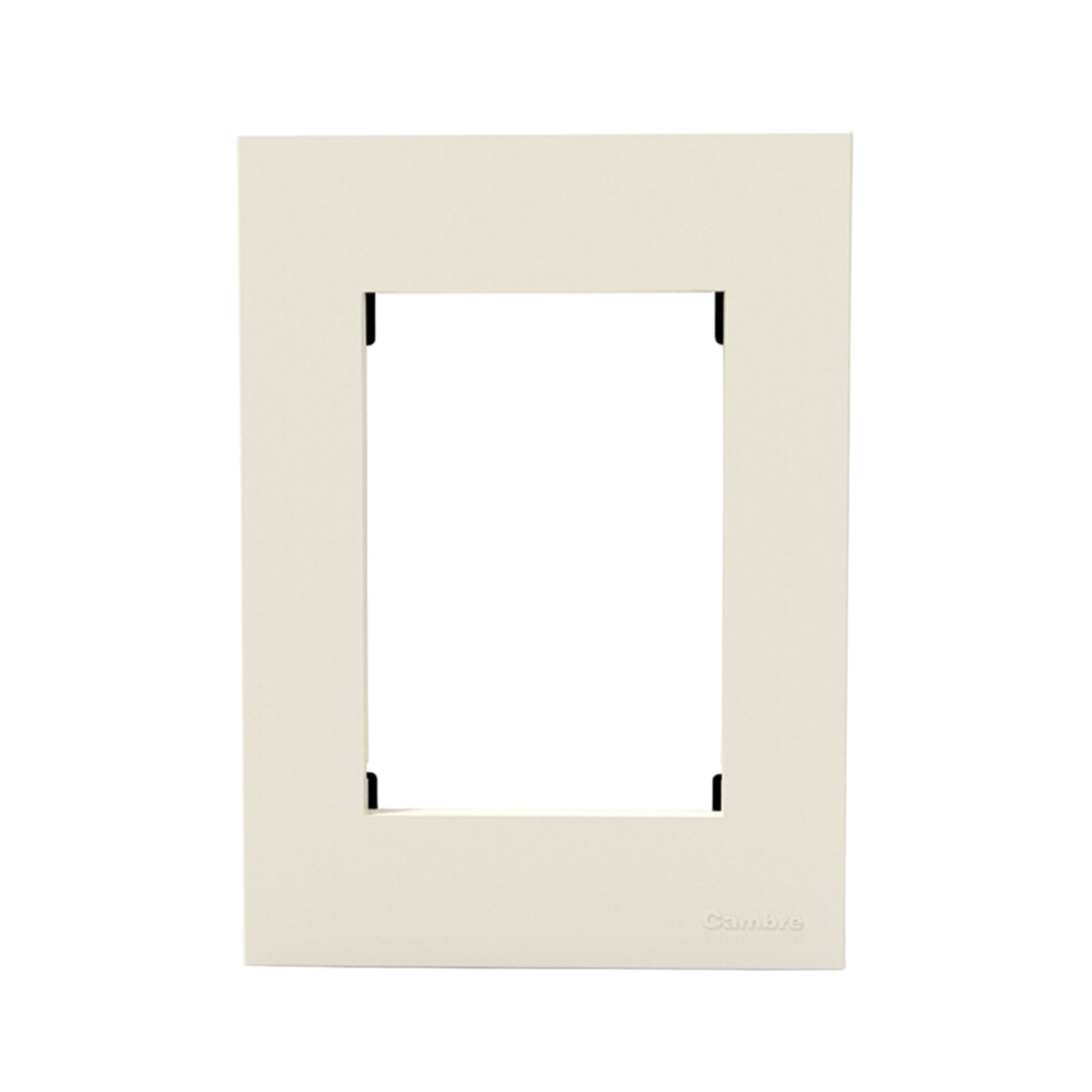 TAPA Y DISTANCIADOR BAUHAUS BLANCA SIN RIBETE