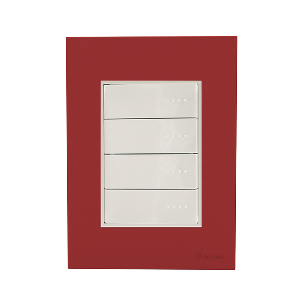 TAPA Y DISTANCIADOR BAUHAUS ROJO