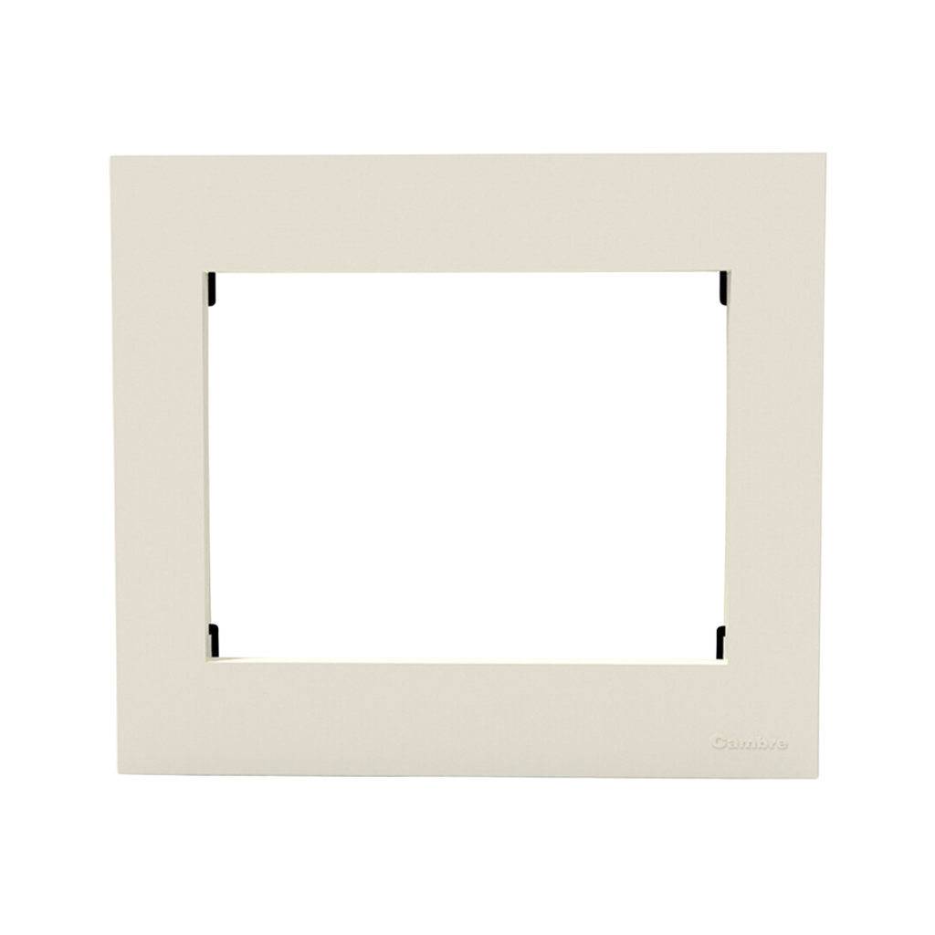 TAPA Y DISTANCIADOR BAUHAUS 8 MODULOS BLANCA