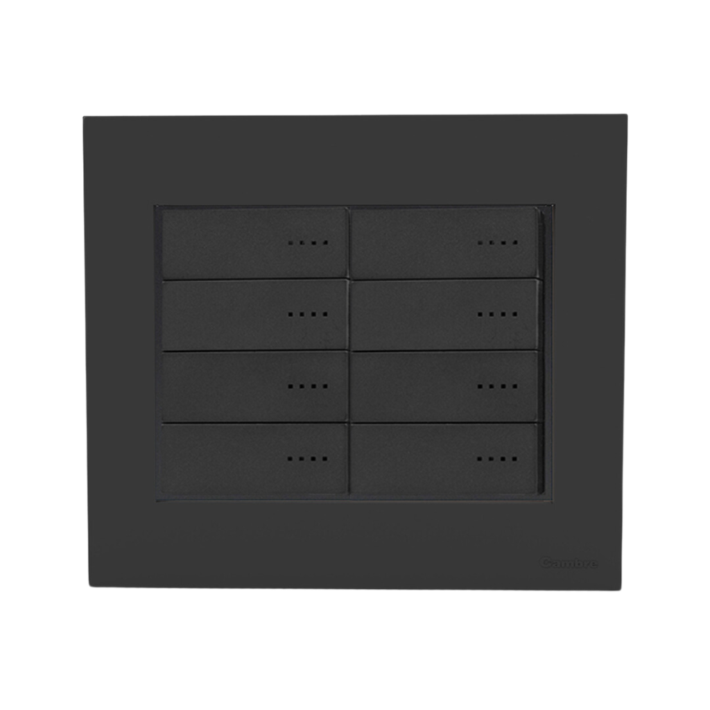 TAPA Y DISTANCIADOR BAUHAUS 8 MODULOS GRIS