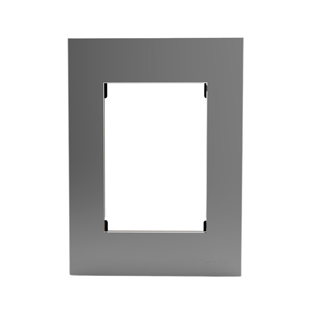 TAPA Y DISTANCIADOR BAUHAUS PLATA