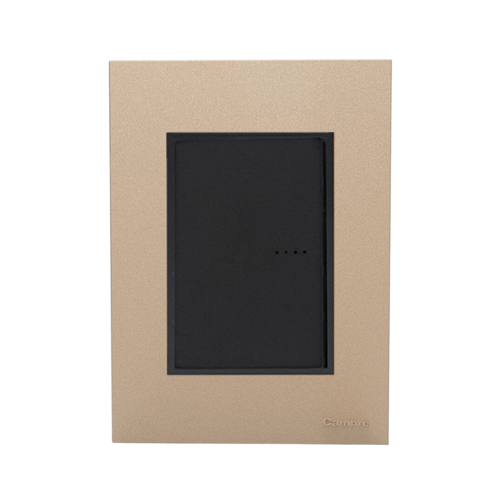 TAPA Y DISTANCIADOR BAUHAUS CHAMPAGNE