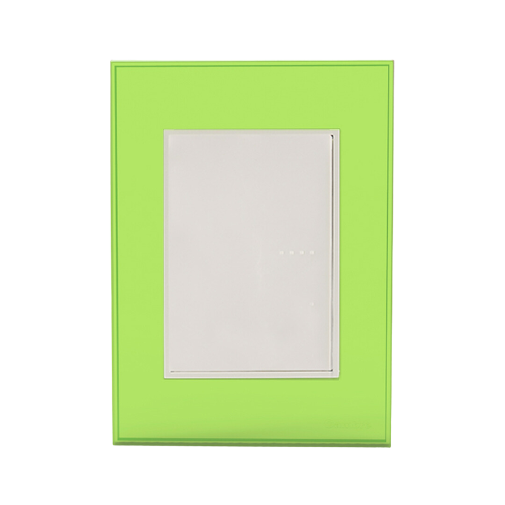 TAPA Y DISTANCIADOR BAUHAUS VIDRIO VERDE