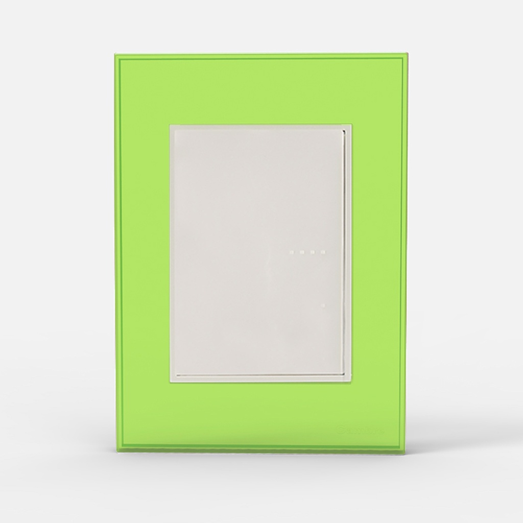 TAPA Y DISTANCIADOR BAUHAUS VIDRIO VERDE