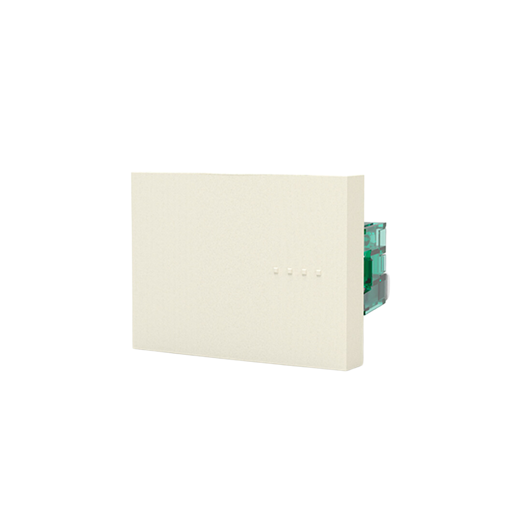 MODULO PUNTO, TECLA DOBLE, BAUHAUS - BLANCA