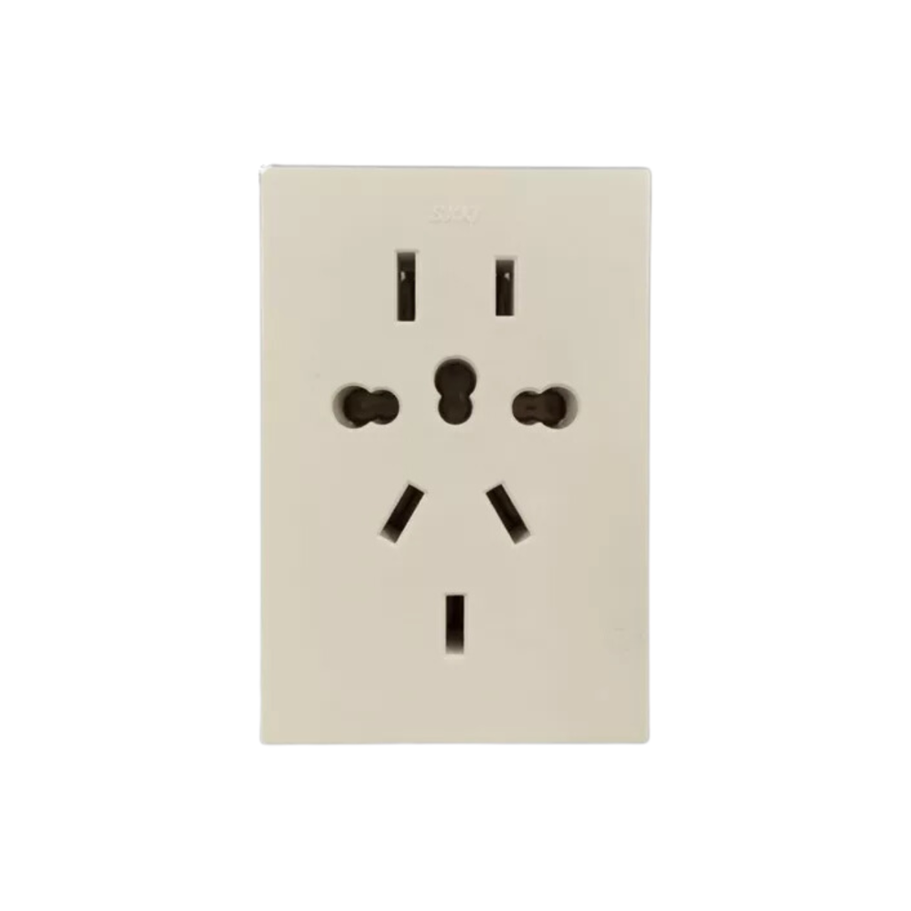 MODULO TOMA MULTIPLE UNIVERSAL - BLANCA