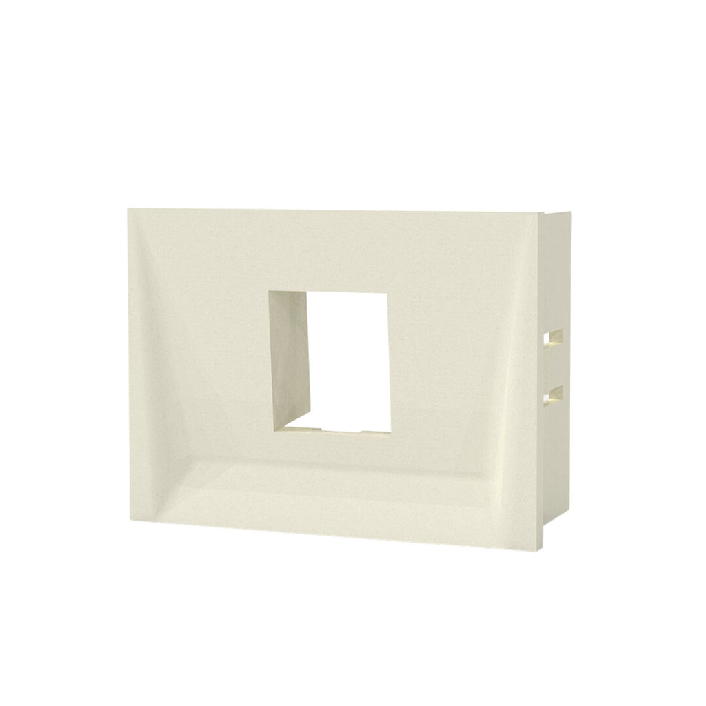 CAJA DE ALOJE PARA MOD.RJ45 Y RJ11 - BLANCA