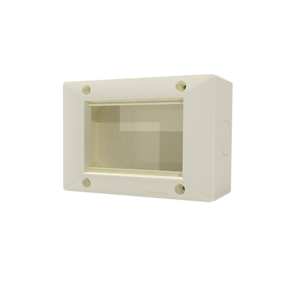 CAJA EXT. SIGLO XXII 4 MODULOS - IP40 - COLOR BLANCO