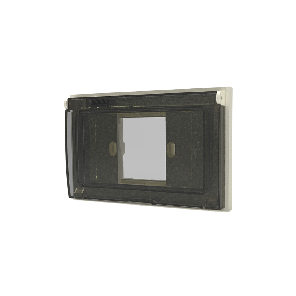 TAPA Y BASTIDOR P/INTEMPERIE, 4 MODULOS, IP55