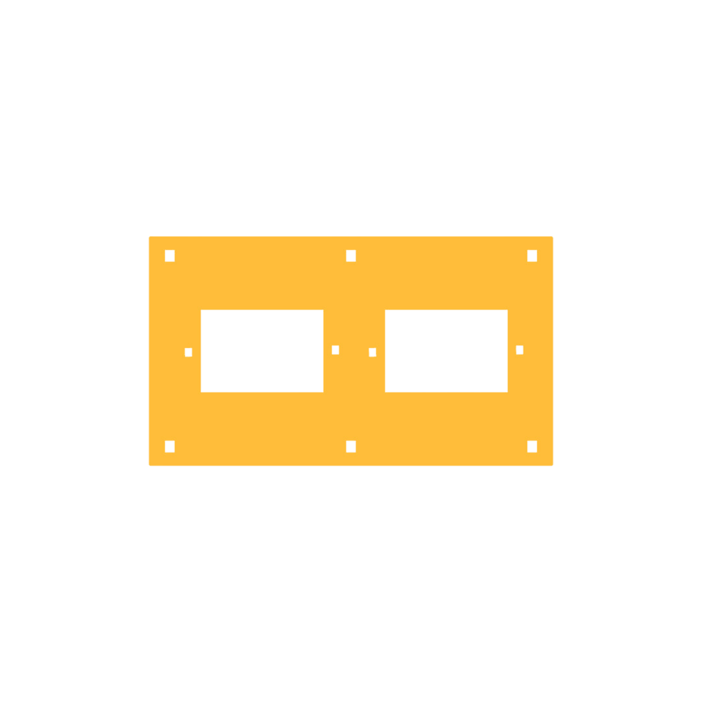 PLACA PORTANTE PARA CBOX AMARILLA