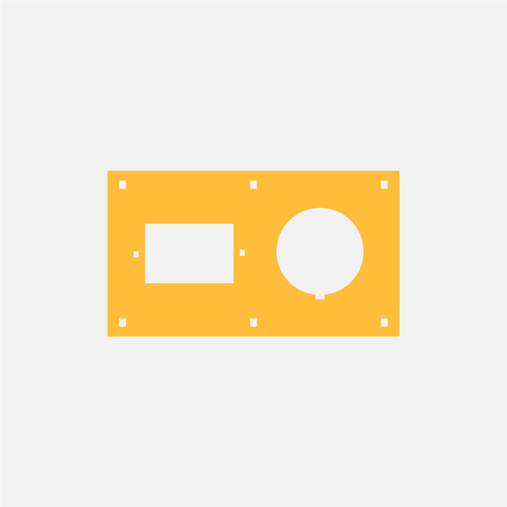 PLACA PORTANTE PARA CBOX AMARILLA