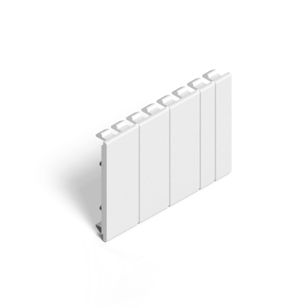 Tapa DIN para 4 polos- Blanca