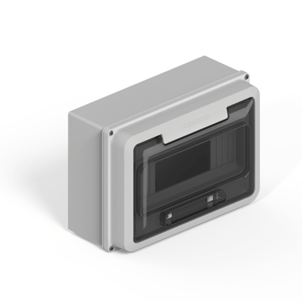 Caja IP65 p/9 polos DIN  - gris