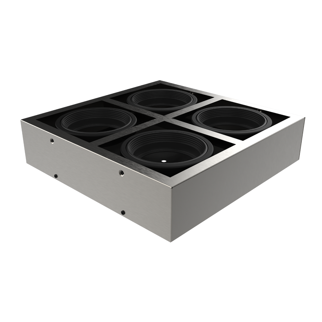 BOX4. ARTEF PLAF 4L CUAD GU10 ACE